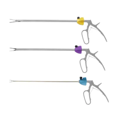 Applicateur de Clips incurvés en polymère/titane pour laparoscopie, offre spéciale, applicateur de clips de 5mm, fabrication chinoise d'instruments chirurgicaux